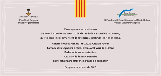 Acte institucional amb motiu de la Diada Nacional de Catalunya